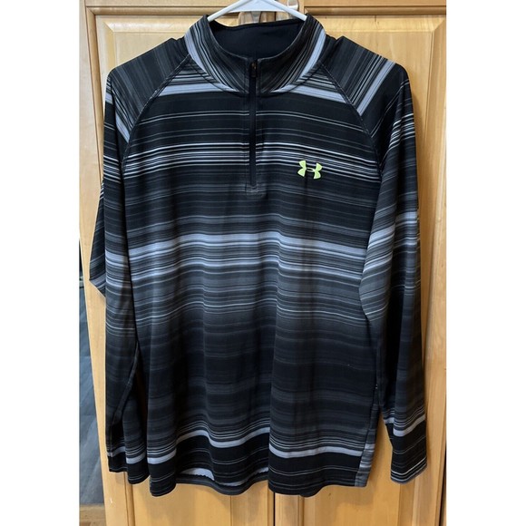 Under armour Other - Men's Under Armour Headgear Large Long sleeve short collar zip-up, Gray/Black